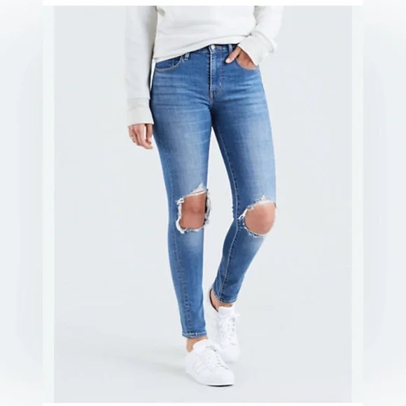 Levi's - 721 High Rise Skinny Blue Jean - 27 - Picture 1 of 10